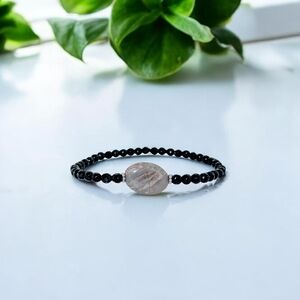 Onyx/Rhodonite Bracelet